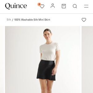 Silk skirt size medium from Quince